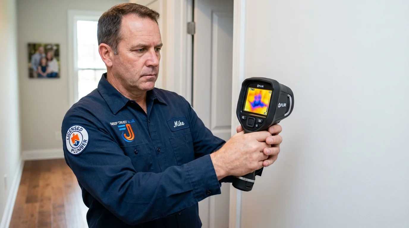 Thermal imaging leak detection by Johns Plumbing LLC in Leetonia